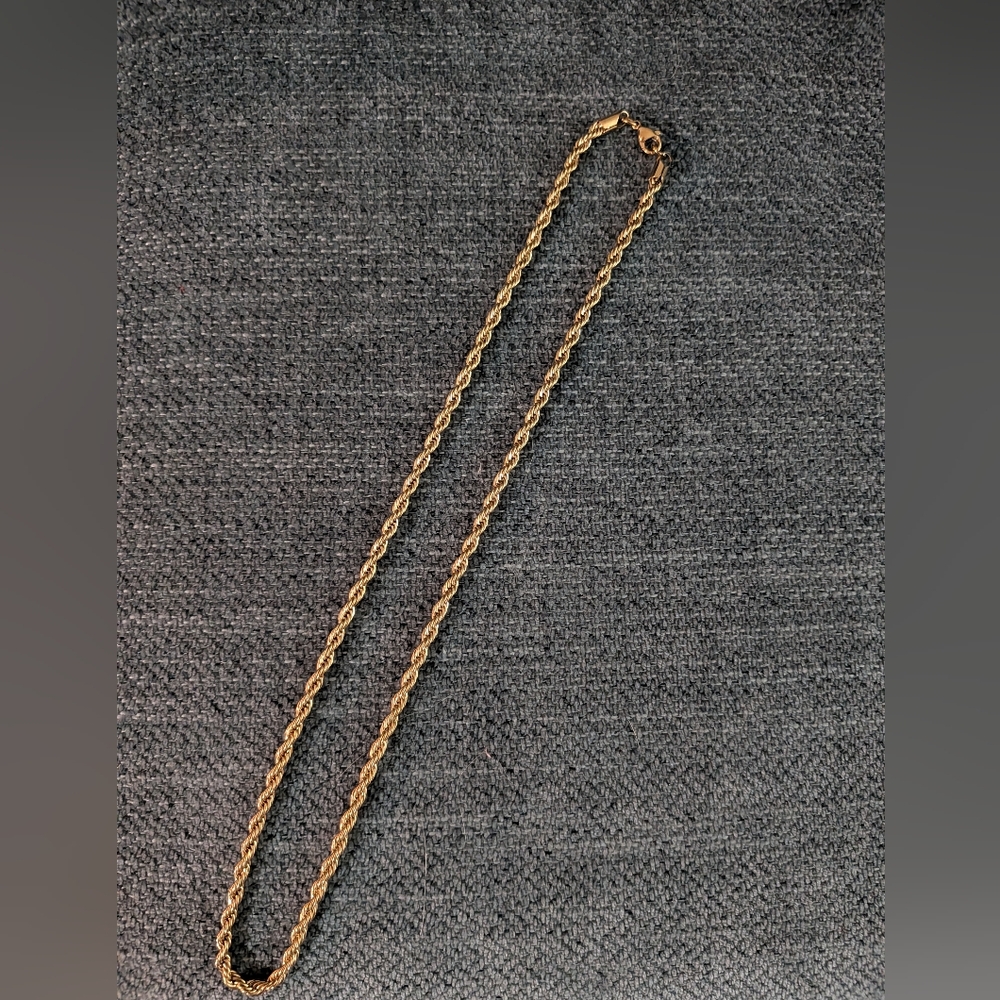 Imperium Jewelry 22" Gold Plated Rope Chain